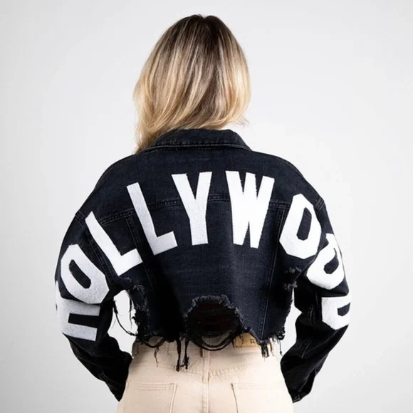 She’s Hollywood Baddie Jean Jacket - Picture 3 of 7